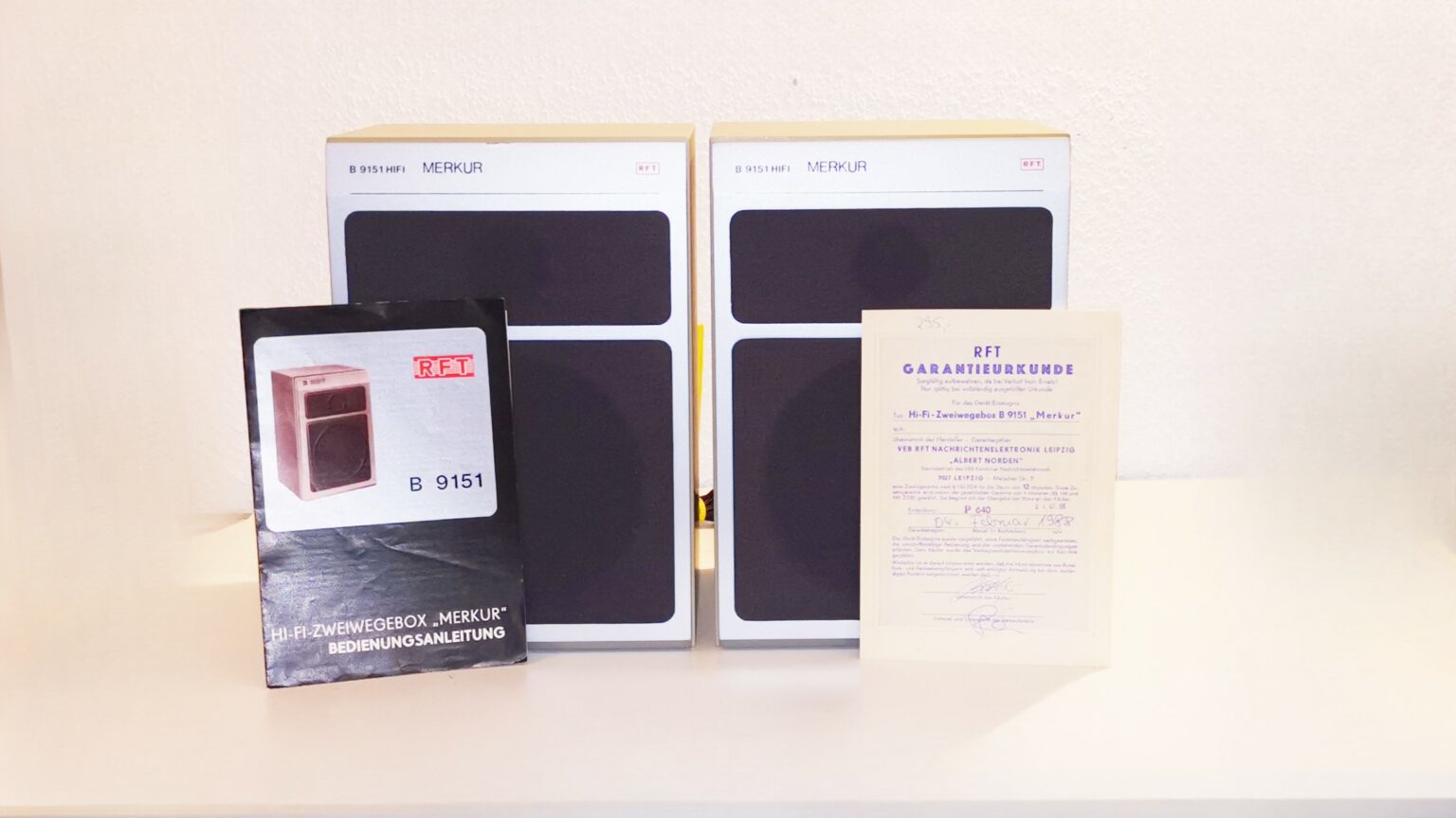 Estopan Rft RFT LautsprecherB9151 silber/beige mit... - DDR-HIFI-TECHNIK